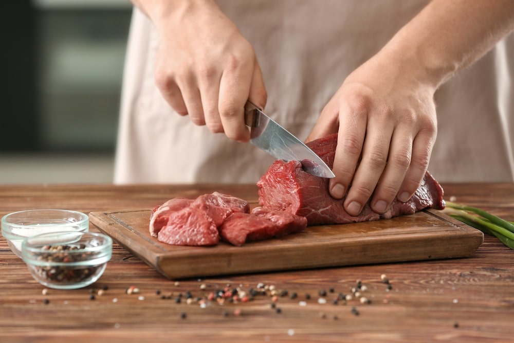 best knife for cutting raw meat